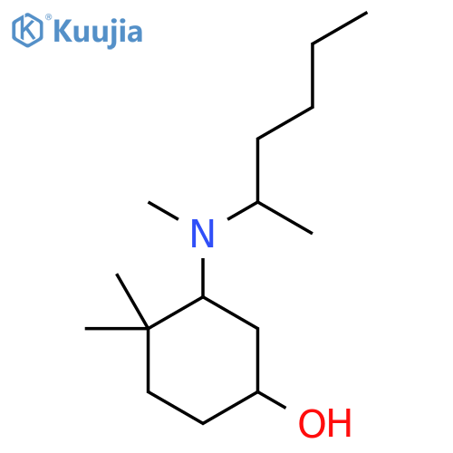 3-[(Hexan-2-yl)(methyl)amino]-4,4-dimethylcyclohexan-1-ol structure