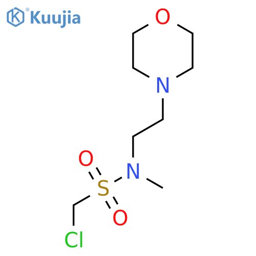 1-chloro-N-methyl-N-[2-(morpholin-4-yl)ethyl]methanesulfonamide structure