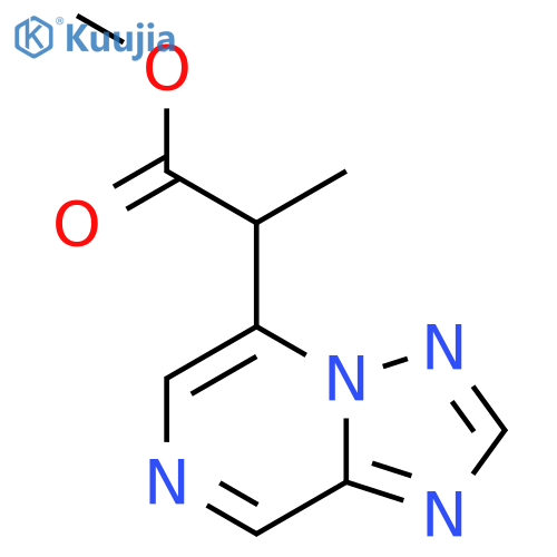 methyl 2-{1,2,4triazolo1,5-apyrazin-5-yl}propanoate structure