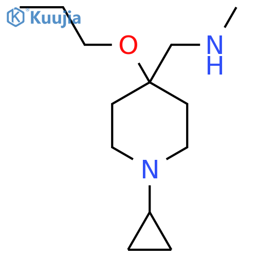 (1-cyclopropyl-4-propoxypiperidin-4-yl)methyl(methyl)amine structure