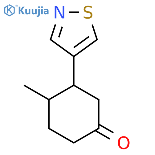 4-Methyl-3-(1,2-thiazol-4-yl)cyclohexan-1-one structure