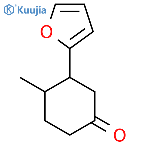 3-(Furan-2-yl)-4-methylcyclohexan-1-one structure