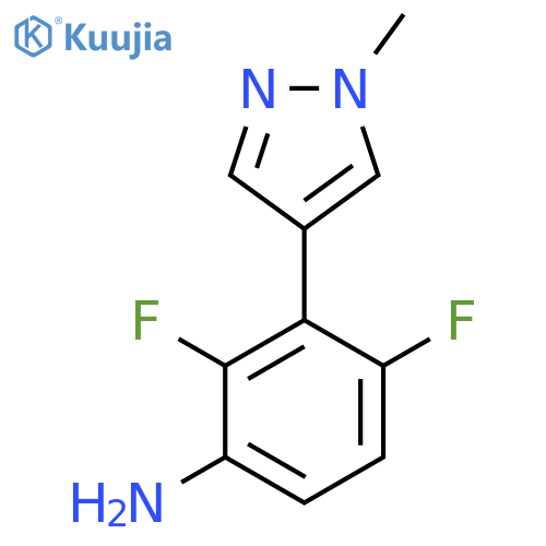 2,4-difluoro-3-(1-methyl-1H-pyrazol-4-yl)aniline structure
