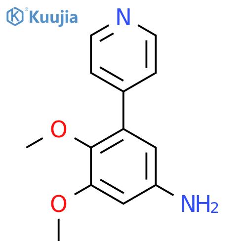 3,4-dimethoxy-5-(pyridin-4-yl)aniline structure