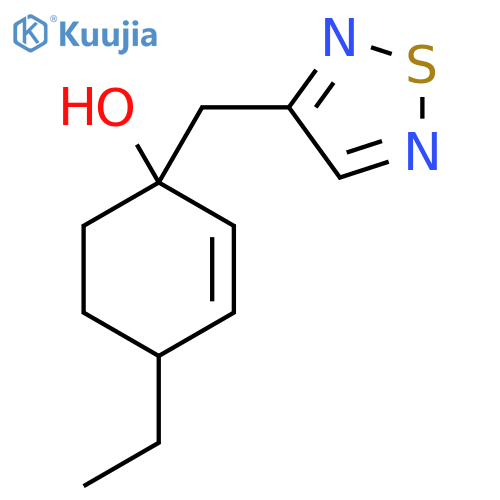 4-Ethyl-1-[(1,2,5-thiadiazol-3-yl)methyl]cyclohex-2-en-1-ol structure