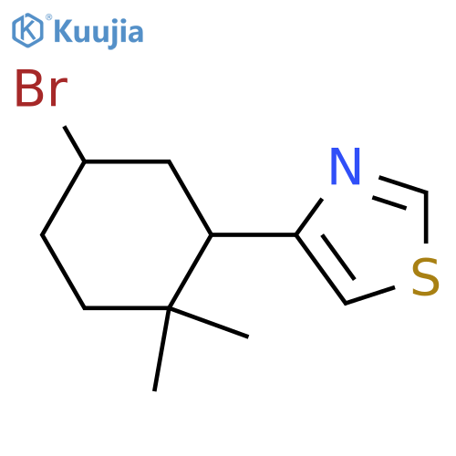 4-(5-Bromo-2,2-dimethylcyclohexyl)-1,3-thiazole structure