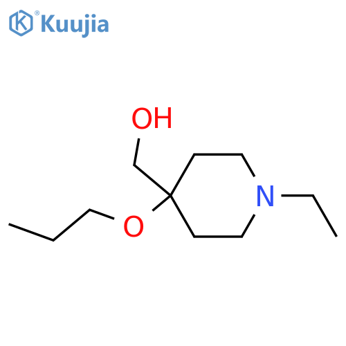 (1-ethyl-4-propoxypiperidin-4-yl)methanol structure