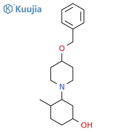 3-[4-(Benzyloxy)piperidin-1-yl]-4-methylcyclohexan-1-ol structure