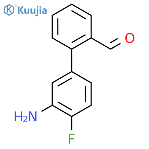 2-(3-amino-4-fluorophenyl)benzaldehyde structure