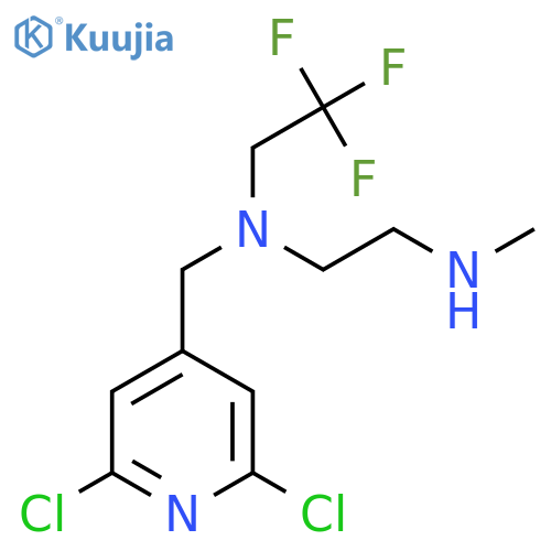 (2,6-dichloropyridin-4-yl)methyl2-(methylamino)ethyl(2,2,2-trifluoroethyl)amine structure