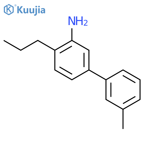 5-(3-methylphenyl)-2-propylaniline structure