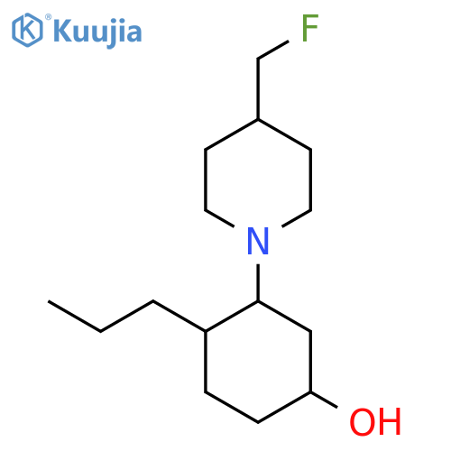 3-[4-(Fluoromethyl)piperidin-1-yl]-4-propylcyclohexan-1-ol structure