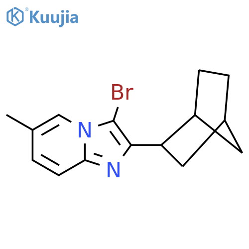 2-{bicyclo2.2.1heptan-2-yl}-3-bromo-6-methylimidazo1,2-apyridine structure