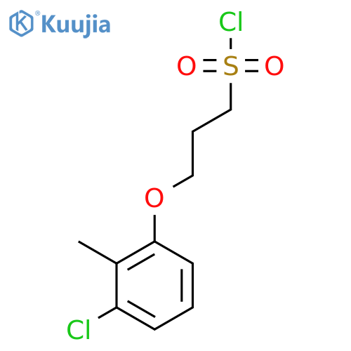 3-(3-chloro-2-methylphenoxy)propane-1-sulfonyl chloride structure