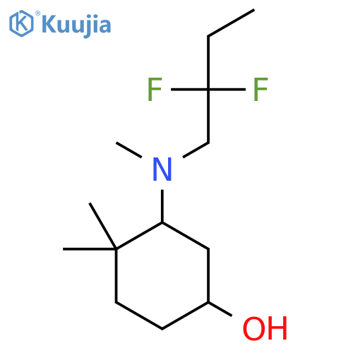 3-[(2,2-Difluorobutyl)(methyl)amino]-4,4-dimethylcyclohexan-1-ol structure