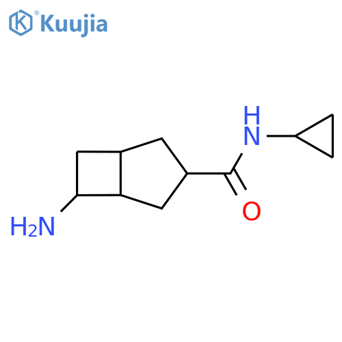 6-amino-N-cyclopropylbicyclo3.2.0heptane-3-carboxamide structure