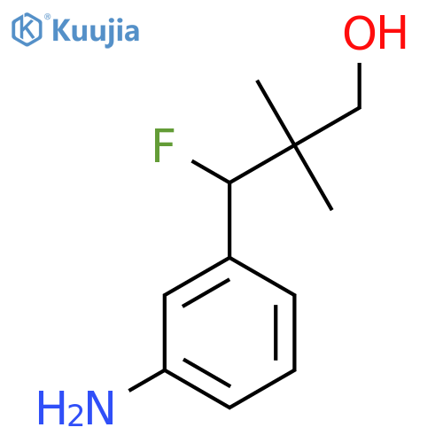 3-(3-Aminophenyl)-3-fluoro-2,2-dimethylpropan-1-ol structure
