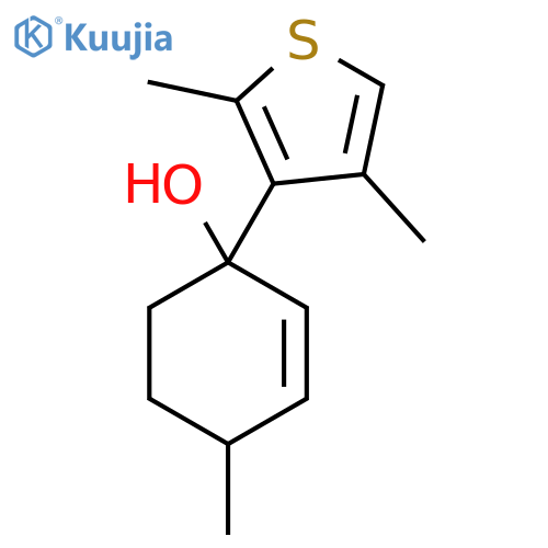 1-(2,4-Dimethylthiophen-3-yl)-4-methylcyclohex-2-en-1-ol structure