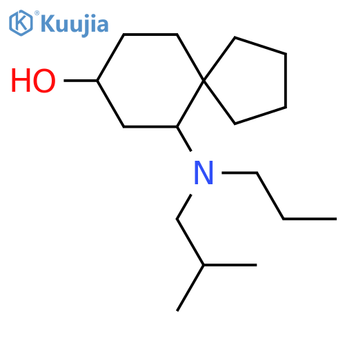 6-[(2-Methylpropyl)(propyl)amino]spiro[4.5]decan-8-ol structure
