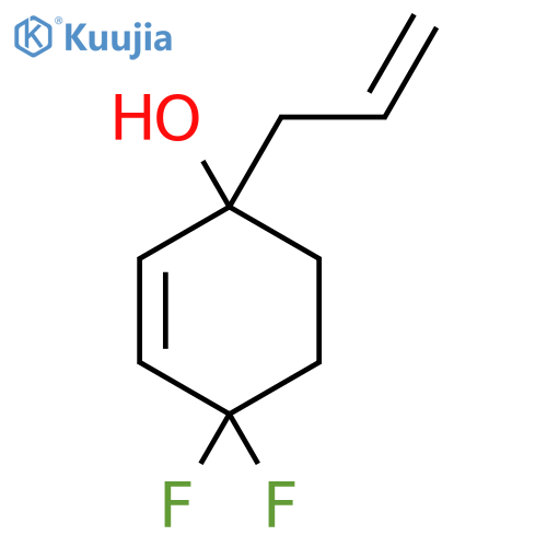 4,4-Difluoro-1-(prop-2-en-1-yl)cyclohex-2-en-1-ol structure