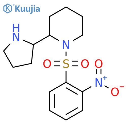 1-(2-Nitrobenzenesulfonyl)-2-(pyrrolidin-2-yl)piperidine structure