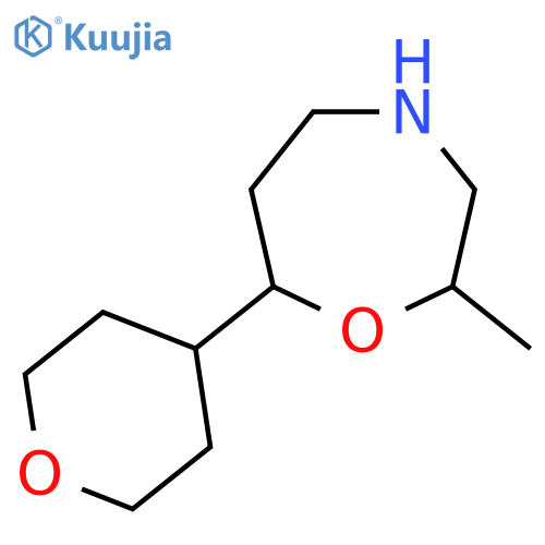 2-methyl-7-(oxan-4-yl)-1,4-oxazepane structure