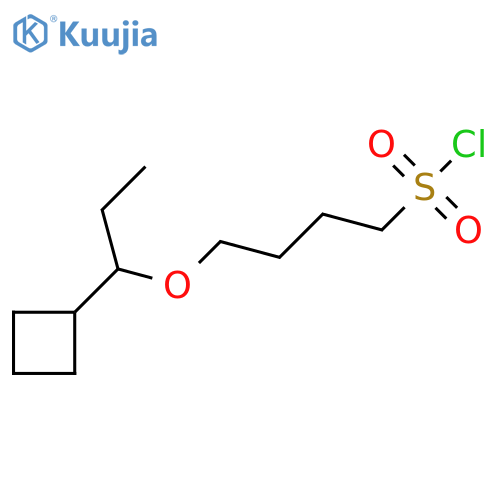 4-(1-cyclobutylpropoxy)butane-1-sulfonyl chloride structure