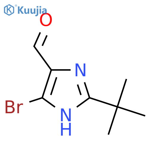 4-bromo-2-tert-butyl-1H-imidazole-5-carbaldehyde structure