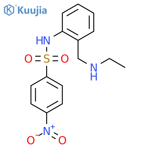 N-{2-[(ethylamino)methyl]phenyl}-4-nitrobenzene-1-sulfonamide structure