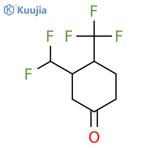 3-(Difluoromethyl)-4-(trifluoromethyl)cyclohexan-1-one structure