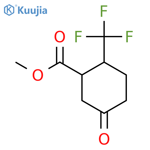 Methyl 5-oxo-2-(trifluoromethyl)cyclohexane-1-carboxylate structure