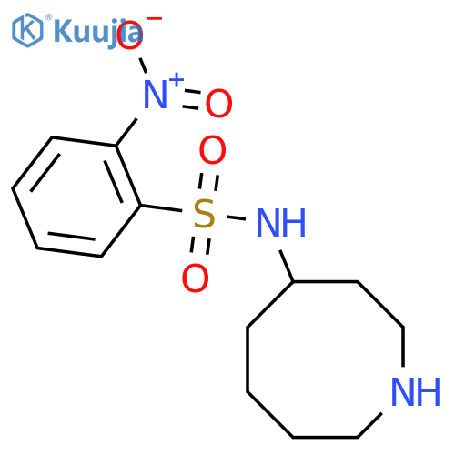 n-(Azocan-4-yl)-2-nitrobenzene-1-sulfonamide structure