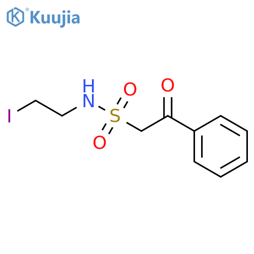 N-(2-iodoethyl)-2-oxo-2-phenylethane-1-sulfonamide structure