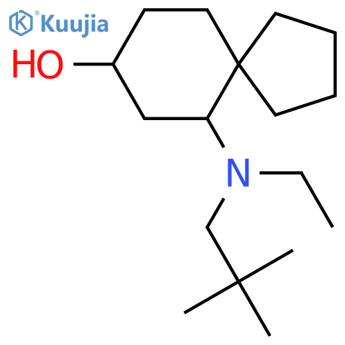 6-[(2,2-Dimethylpropyl)(ethyl)amino]spiro[4.5]decan-8-ol structure