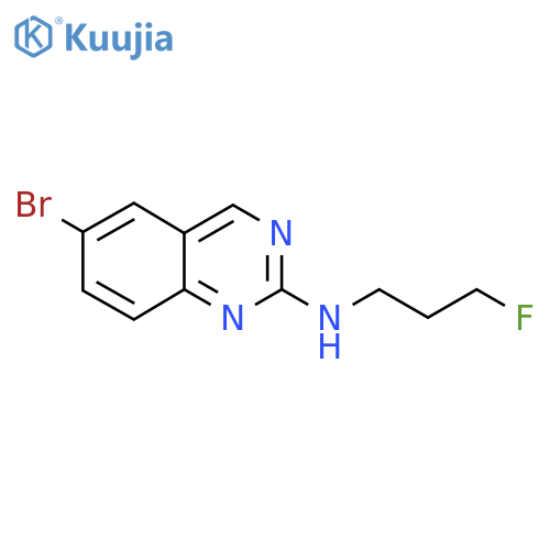 6-bromo-N-(3-fluoropropyl)quinazolin-2-amine structure