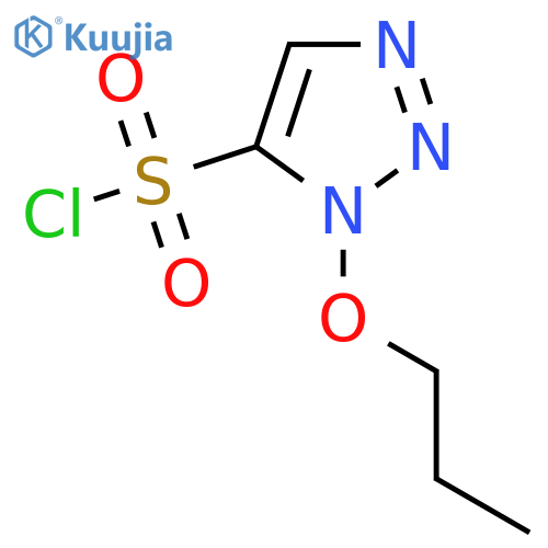 1-propoxy-1H-1,2,3-triazole-5-sulfonyl chloride structure