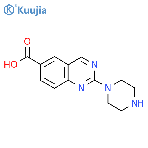 2-(piperazin-1-yl)quinazoline-6-carboxylic acid structure
