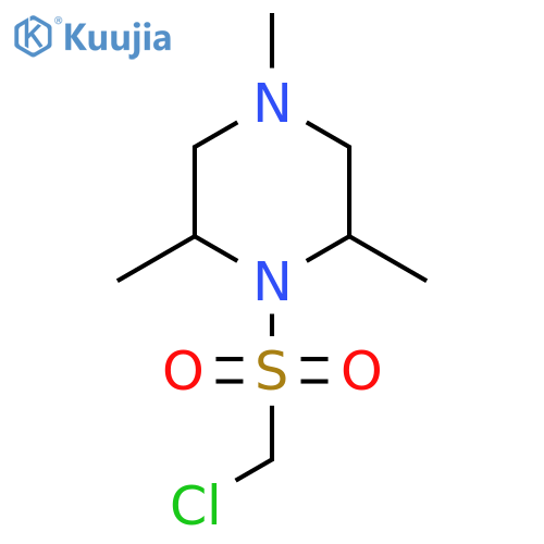 1-Chloromethanesulfonyl-2,4,6-trimethylpiperazine structure