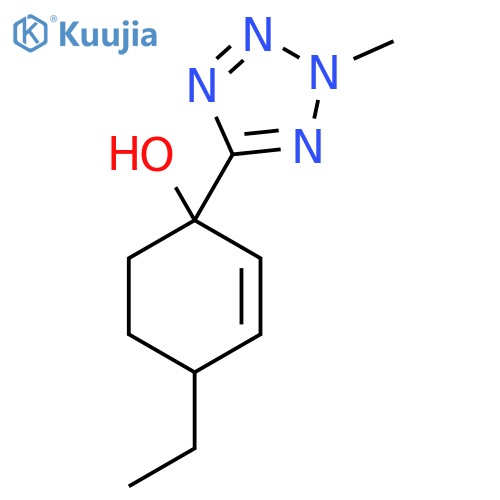 4-ethyl-1-(2-methyl-2H-1,2,3,4-tetrazol-5-yl)cyclohex-2-en-1-ol structure