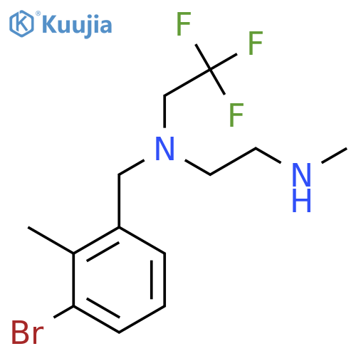 (3-bromo-2-methylphenyl)methyl2-(methylamino)ethyl(2,2,2-trifluoroethyl)amine structure