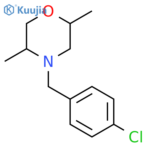4-(4-chlorophenyl)methyl-2,5-dimethylmorpholine structure