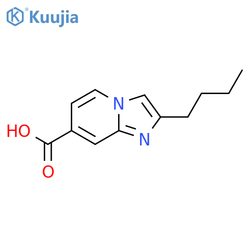 2-butylimidazo1,2-apyridine-7-carboxylic acid structure
