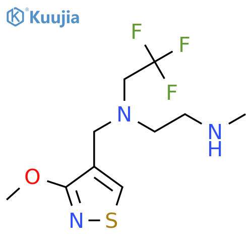 (3-methoxy-1,2-thiazol-4-yl)methyl2-(methylamino)ethyl(2,2,2-trifluoroethyl)amine structure