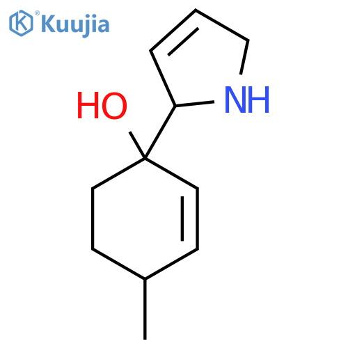 1-(2,5-dihydro-1H-pyrrol-2-yl)-4-methylcyclohex-2-en-1-ol structure