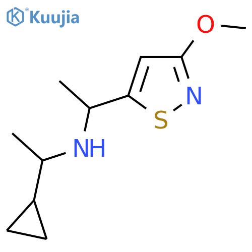(1-cyclopropylethyl)1-(3-methoxy-1,2-thiazol-5-yl)ethylamine structure