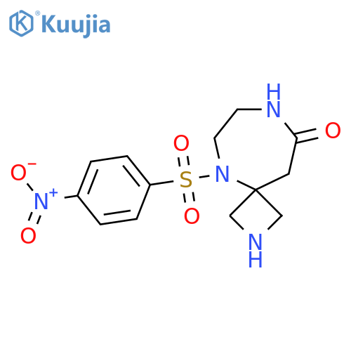 5-(4-Nitrobenzenesulfonyl)-2,5,8-triazaspiro[3.6]decan-9-one structure
