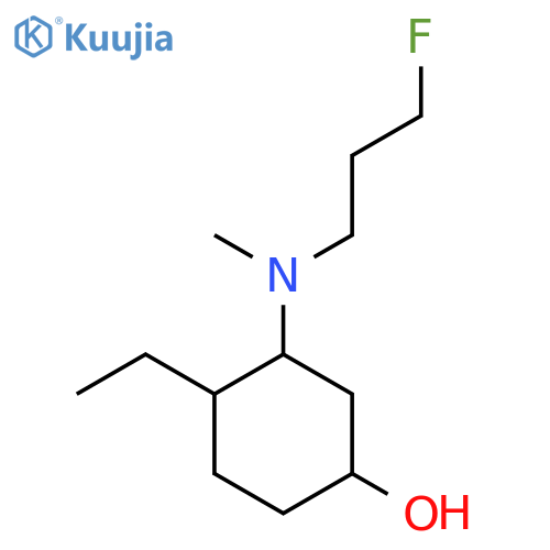 4-Ethyl-3-[(3-fluoropropyl)(methyl)amino]cyclohexan-1-ol structure