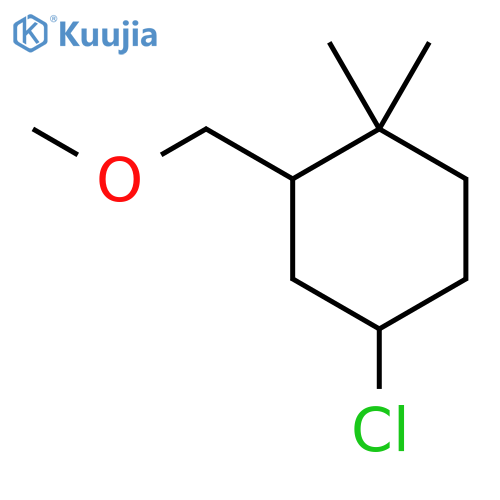 4-Chloro-2-(methoxymethyl)-1,1-dimethylcyclohexane structure