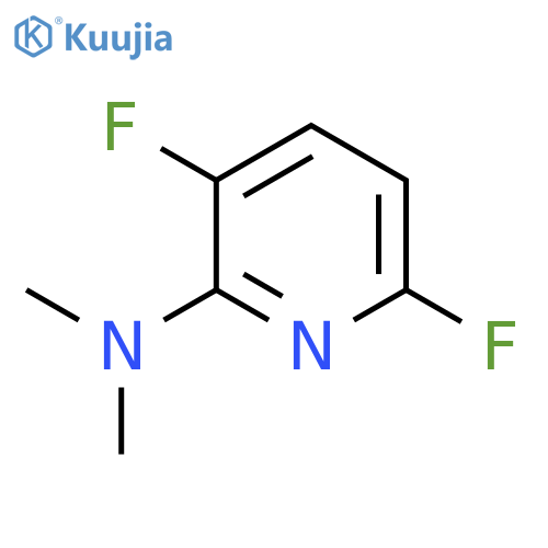 3,6-difluoro-N,N-dimethylpyridin-2-amine structure