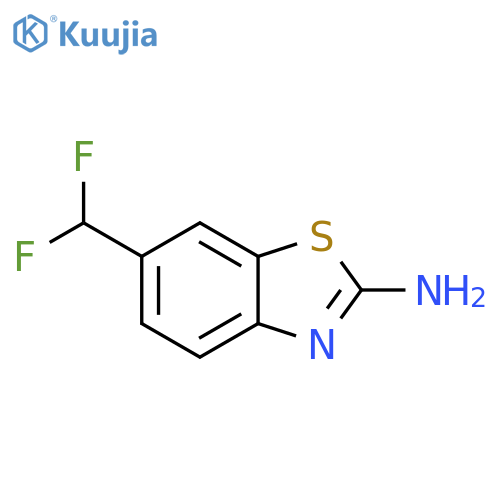 6-(difluoromethyl)-1,3-benzothiazol-2-amine structure